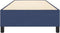 vidaXL - Bedframe - zonder - matras - 100x200 - cm - stof - blauw