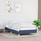 vidaXL - Bedframe - zonder - matras - 100x200 - cm - stof - blauw