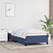vidaXL - Bedframe - zonder - matras - 100x200 - cm - stof - blauw