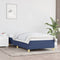 vidaXL - Bedframe - zonder - matras - 100x200 - cm - stof - blauw