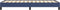 vidaXL - Bedframe - zonder - matras - 100x200 - cm - stof - blauw
