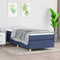 vidaXL - Bedframe - zonder - matras - 100x200 - cm - stof - blauw