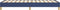vidaXL - Bedframe - zonder - matras - 100x200 - cm - stof - blauw