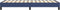 vidaXL - Bedframe - zonder - matras - 100x200 - cm - stof - blauw