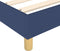 vidaXL - Bedframe - zonder - matras - 100x200 - cm - stof - blauw