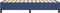 vidaXL - Bedframe - zonder - matras - 100x200 - cm - stof - blauw