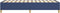 vidaXL - Bedframe - zonder - matras - 100x200 - cm - stof - blauw