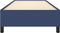 vidaXL - Bedframe - zonder - matras - 100x200 - cm - stof - blauw