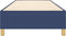 vidaXL - Bedframe - zonder - matras - 100x200 - cm - stof - blauw