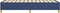 vidaXL - Bedframe - zonder - matras - 100x200 - cm - stof - blauw