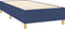 vidaXL - Bedframe - zonder - matras - 100x200 - cm - stof - blauw