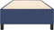 vidaXL - Bedframe - zonder - matras - 100x200 - cm - stof - blauw