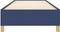 vidaXL - Bedframe - zonder - matras - 100x200 - cm - stof - blauw