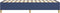 vidaXL - Bedframe - zonder - matras - 100x200 - cm - stof - blauw