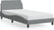 vidaXL - Bedframe - zonder - matras - 100x200 - cm - stof - lichtgrijs