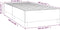 vidaXL - Bedframe - zonder - matras - 100x200 - cm - stof - lichtgrijs