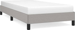 vidaXL - Bedframe - zonder - matras - 100x200 - cm - stof - lichtgrijs