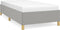 vidaXL - Bedframe - zonder - matras - 100x200 - cm - stof - lichtgrijs