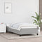 vidaXL - Bedframe - zonder - matras - 100x200 - cm - stof - lichtgrijs