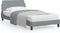 vidaXL - Bedframe - zonder - matras - 100x200 - cm - stof - lichtgrijs
