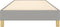 vidaXL - Bedframe - zonder - matras - 100x200 - cm - stof - lichtgrijs