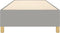 vidaXL - Bedframe - zonder - matras - 100x200 - cm - stof - lichtgrijs