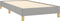 vidaXL - Bedframe - zonder - matras - 100x200 - cm - stof - lichtgrijs