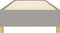 vidaXL - Bedframe - zonder - matras - 100x200 - cm - stof - lichtgrijs
