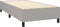 vidaXL - Bedframe - zonder - matras - 100x200 - cm - stof - lichtgrijs