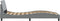 vidaXL - Bedframe - zonder - matras - 100x200 - cm - stof - lichtgrijs