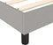 vidaXL - Bedframe - zonder - matras - 100x200 - cm - stof - lichtgrijs