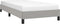 vidaXL - Bedframe - zonder - matras - 100x200 - cm - stof - lichtgrijs