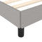 vidaXL - Bedframe - zonder - matras - 100x200 - cm - stof - lichtgrijs