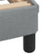 vidaXL - Bedframe - zonder - matras - 100x200 - cm - stof - lichtgrijs