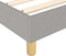 vidaXL - Bedframe - zonder - matras - 100x200 - cm - stof - lichtgrijs