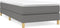 vidaXL - Bedframe - zonder - matras - 100x200 - cm - stof - donkergrijs