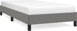 vidaXL - Bedframe - zonder - matras - 100x200 - cm - stof - donkergrijs