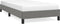 vidaXL - Bedframe - zonder - matras - 100x200 - cm - stof - donkergrijs