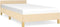 vidaXL - Bedframe - zonder - matras - 100x200 - cm - stof - crèmekleurig