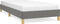vidaXL - Bedframe - zonder - matras - 100x200 - cm - stof - donkergrijs