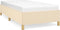 vidaXL - Bedframe - zonder - matras - 100x200 - cm - stof - crèmekleurig