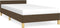 vidaXL - Bedframe - zonder - matras - 100x200 - cm - stof - donkerbruin