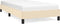 vidaXL - Bedframe - zonder - matras - 100x200 - cm - stof - crèmekleurig