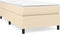 vidaXL - Bedframe - zonder - matras - 100x200 - cm - stof - crèmekleurig