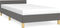 vidaXL - Bedframe - zonder - matras - 100x200 - cm - stof - donkergrijs