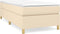 vidaXL - Bedframe - zonder - matras - 100x200 - cm - stof - crèmekleurig