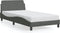 vidaXL - Bedframe - zonder - matras - 100x200 - cm - stof - donkergrijs