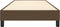 vidaXL - Bedframe - zonder - matras - 100x200 - cm - stof - donkerbruin