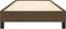 vidaXL - Bedframe - zonder - matras - 100x200 - cm - stof - donkerbruin