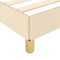 vidaXL - Bedframe - zonder - matras - 100x200 - cm - stof - crèmekleurig